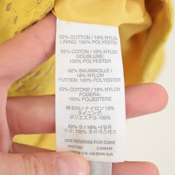 ❌SOLD❌J.Crew Yellow Jacquard Fit & Flare Dress - Picture 8 of 8